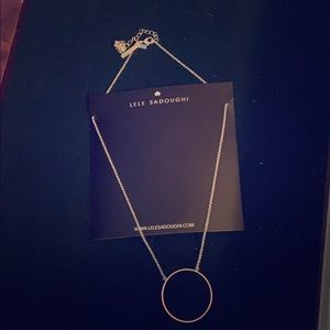 New large circle necklace with 3 inch extender